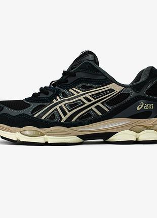 👕 asics gel nyc 'black cream'👕