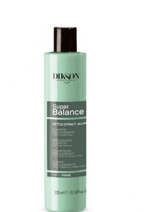Шампунь против жирности кожи головы dikson super balance scalp dikso prime shampoo 300мл, (8000836138542)
