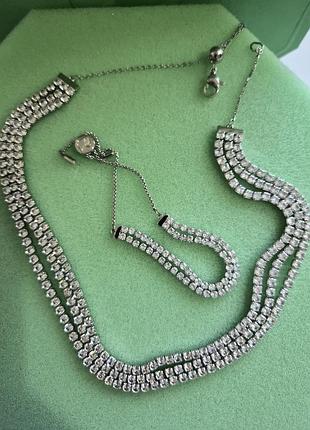 Набор украшений swarovski matrix колье и браслет