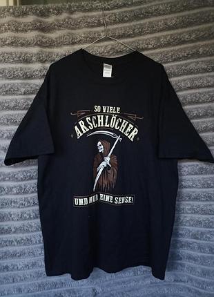 Футболка мужская gildan heavy cotton arschlocher xl