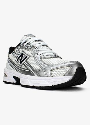 👕new balance 740 "white silver/metallic black"👕