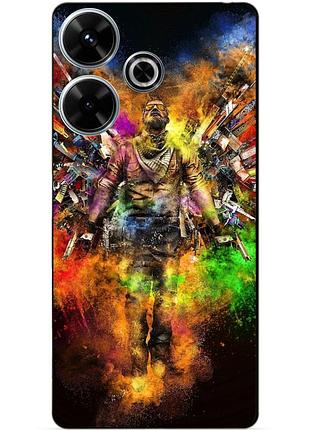 Чехол силиконовый бампер для infinix hot 30 (x6831) с рисунком воин контр-страйк counter-strike