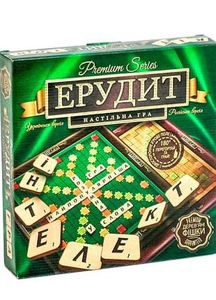 Настільна гра ерудит 2в1 рос+укр 110 фішок, скрабл