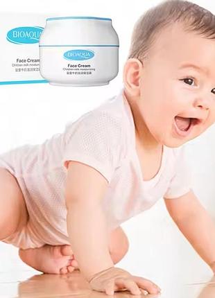 Увлажняющий крем с протеином для лица детский крем bioaqua face cream children milk moisturizing 50мл