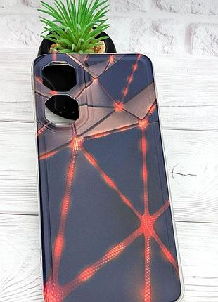 Чохол silicone case print для nubia neo 2 5g (z2352n) прозорий бампер з принтом лінії