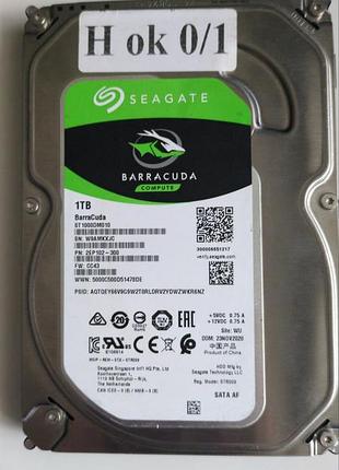 Донор hdd seagate st1000dm010 h01 100774000 rev d