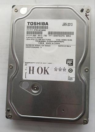 Донор hdd toshiba dt01aca050 h01 220 oa90377 01 msk 421