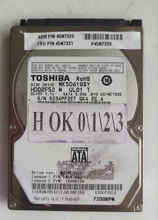 Донор hdd toshiba mk5061gsy h0123 g002872a