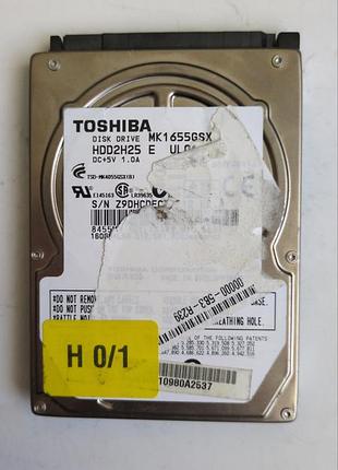 Донор hdd toshiba mk1655gsx h01 g002439-0a