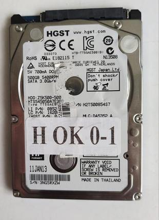 Донор hdd hgst hts545050a7e380 h01 220 oa90351 01 tea 55b
