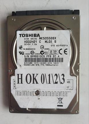 Донор hdd toshiba mk5055gsx h0123 g002439-0a