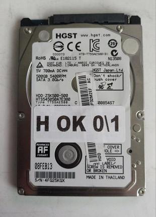 Донор hdd hgst hts545050a7e380 h01 220 oa90351 tek 56d