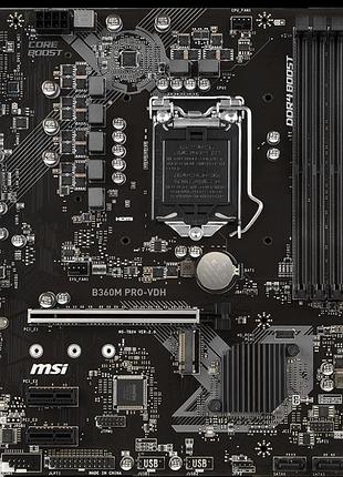 Материнська плата msi b360m pro-vdh