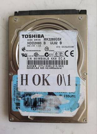 Донор hdd toshiba mk3265gsx h01 g002641a