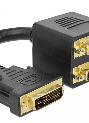 Перехідник dvi m to 2 dvi f (dual link)
