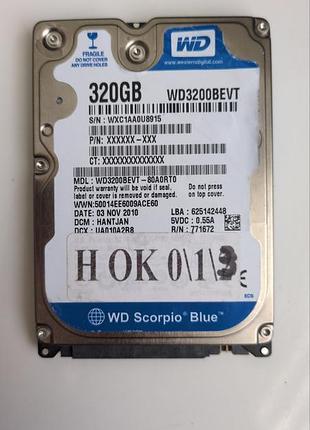 Донор hdd wd3200bevt 80a0rt0 h013 2060-771672-004 rev a