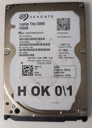 Донор hdd seagate st500lm00 h01 100731589 rev a