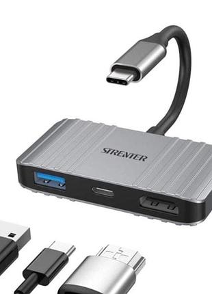 Концентратор hoplaza 3 в 1 type c to hdmi