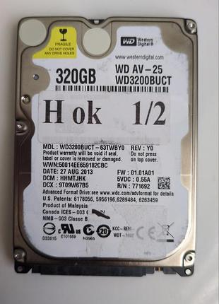 Донор hdd wd3200buct 63twby0 h12 2060-771820-000 rev a