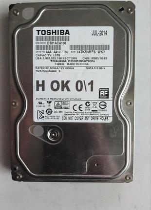 Донор hdd toshiba dt01aca100 h01 220 oa90377 01 ms4 521