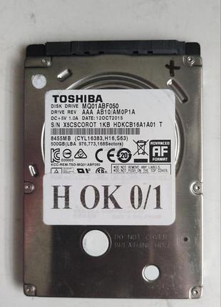 Донор hdd toshiba mq01abf050 h01 g003235c