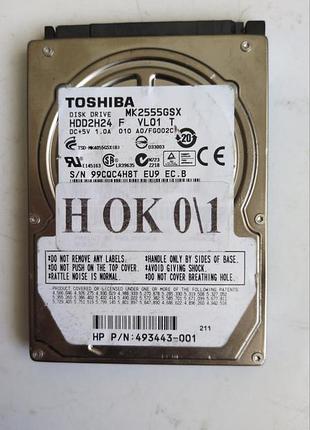 Донор hdd toshiba mk2555gsx h01 g002439-0a