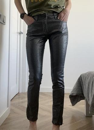 Диско джинси massimo dutti, xs, середня посадка