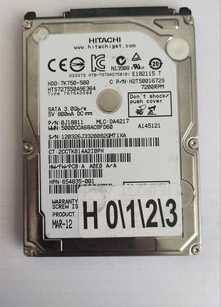 Донор hdd hitachi hts547550a9e384 h0123 220 oa90269 01 j33 200