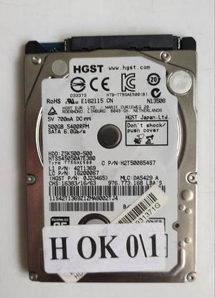 Донор hdd hgst hts545050a7e380 h01 220 oa90351 01 tea 55a