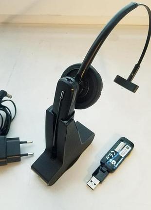 Безпровідна dect-гарнітура / моно навушники poly savi 8245 uc plantronics (товар вживаний)