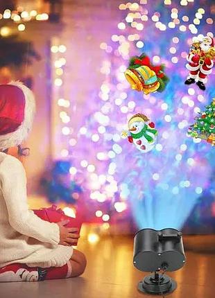 Новорічний проектор projector with water wave light