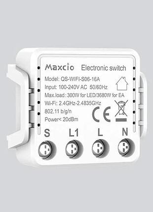 Розумний вимикач maxcio qs-wi-fi-s06-16a