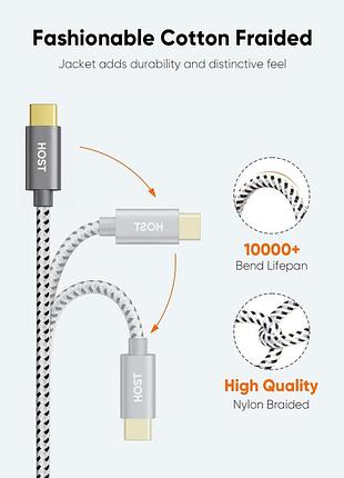 Кабель usb c - micro usb cablecreation 0.2м 2
