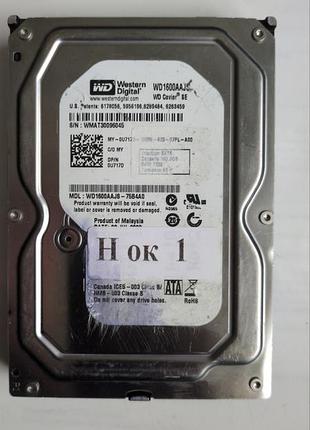 Донор hdd wd1600aajs 75b4a0 h1 2060-701537-003 rev a