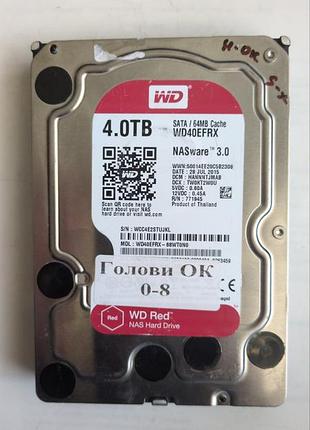 Донор hdd wd40efrx 68wt0n0 h012345678 2060-771945-002 rev a