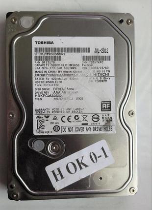 Донор hdd toshiba hds721050dle630 h01 220 0a90381 01 msk 423