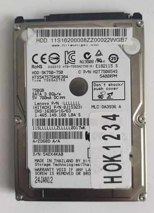 Донор hdd hitachi hts547575a9e384 h1234 220 oa90269 01 j21 400