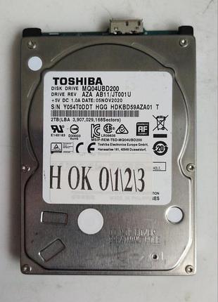 Донор hdd toshiba mq04ubd200 h0123 g0034a