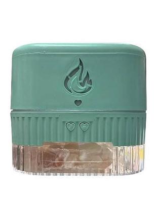 Увлажнитель воздуха с соляными камнями и подсветкой aroma diffuser uv-3/ft-1933 бирюзовый top shop ua_