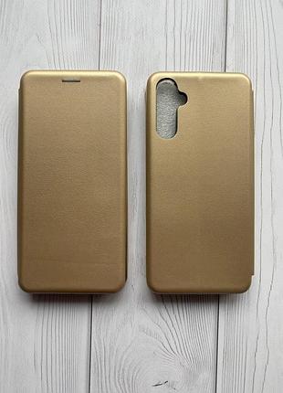 Чехол-книжка на samsung galaxy a14 5g золотой