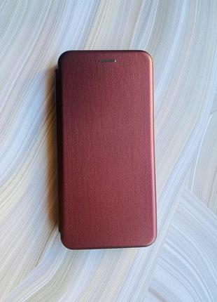 Чохол книжка для samsung galaxy a55 (a556) бордовий