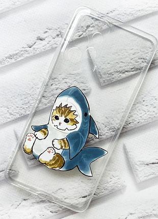 Прозрачный чехол на samsung galaxy a53 :: котёнок (принт 120)