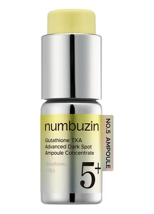 Ампула numbuzin no.5 glutathione txa advanced dark spot ampoule concentrate 10 г + 0,7 г