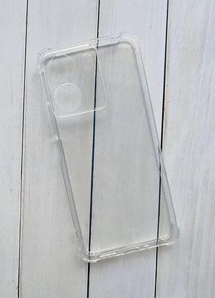 Ультратонкий силиконовый чехол с утолщёнными углами для xiaomi redmi 13c