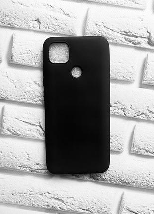Силиконовый матовый чехол для xiaomi redmi 9c / 10a черный