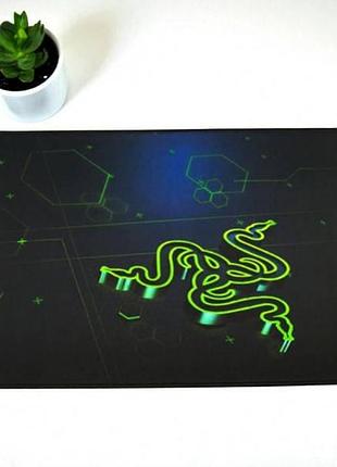 Килимок для комп'ютерної миші 36*50см g-9 razer чорний з принтом top shop ua_