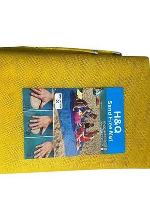 Анти-песок пляжная чудо-подстилка originalsize sand free mat 200*200 желтый top shop ua_