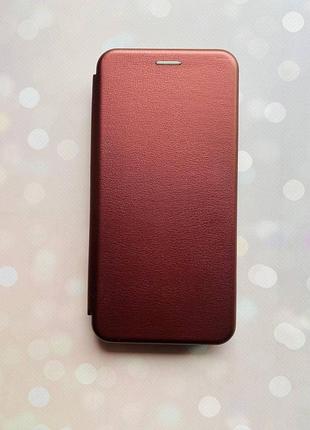 Чехол-книжка для samsung galaxy а25 (a256) бордовый