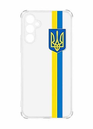 Чехол с утолщенными углами на samsung galaxy a55 (a556) :: лента украина (принт 253)