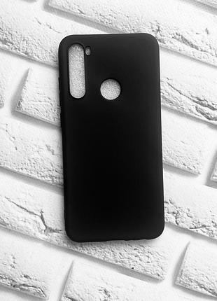 Силиконовый матовый чехол для xiaomi redmi note 8 черный